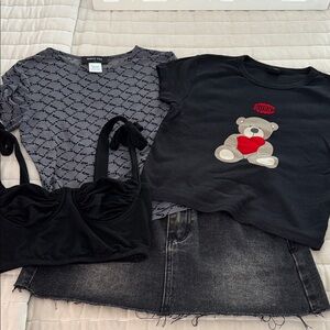 White Fox, urban outfitters, SHEIN, clothing set (set of 4) ✨